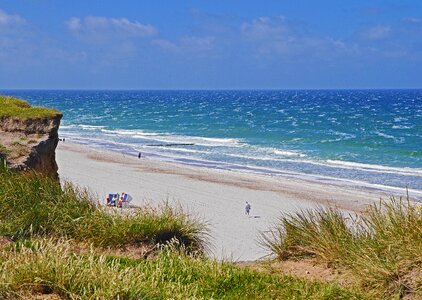 Dunes red cliff steep slope photo