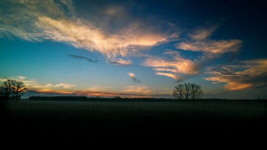 Landscape panorama field