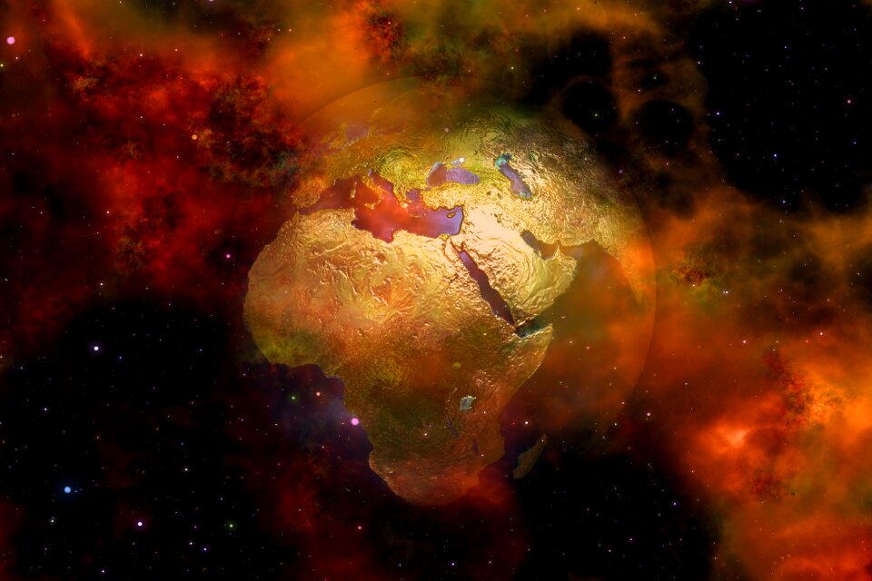 Continents universe space