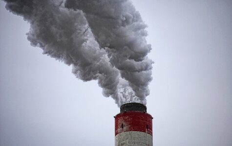 Pollution factory burn