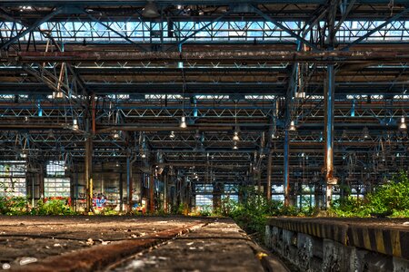 Abandoned factory mood photo