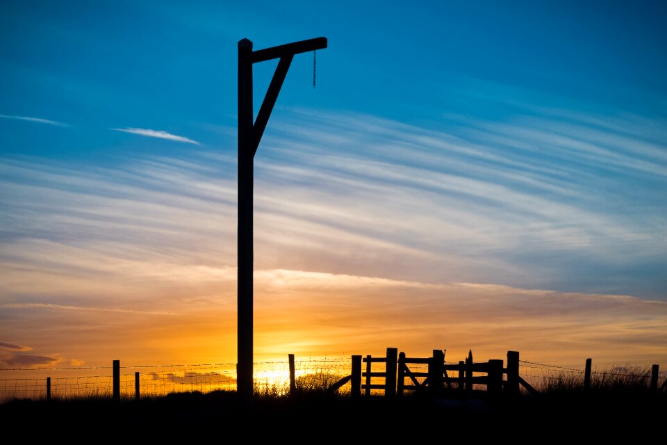 England gallows landscape photo