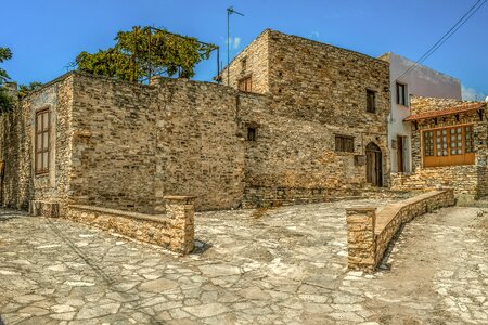 Stone village architecture