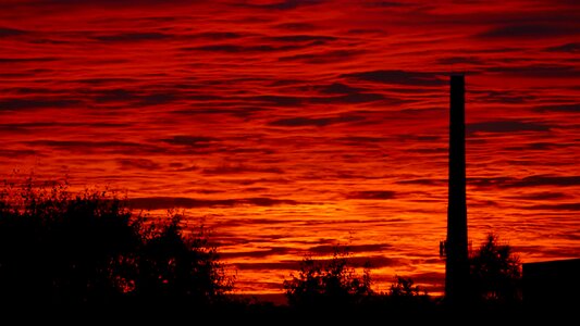 Sunset poland nature