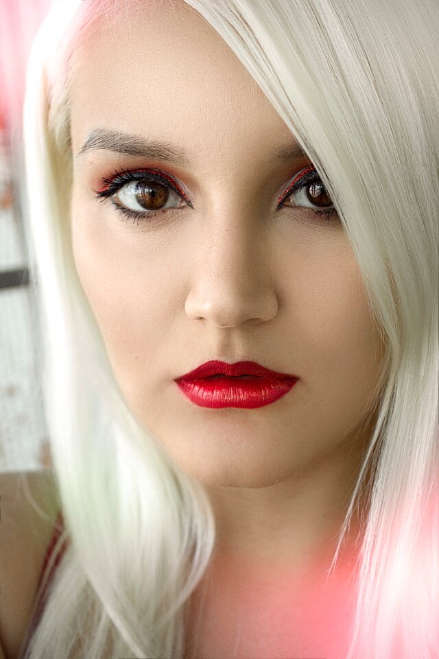 Hair beauty portrait