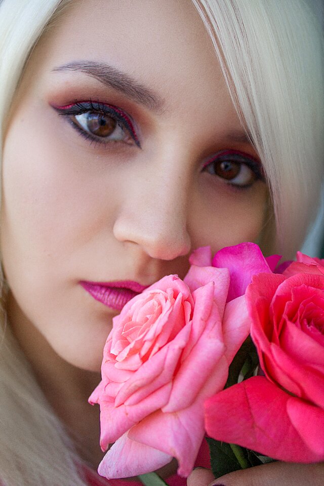 Hair beauty portrait