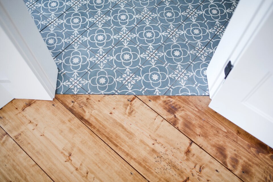 Mosaic tile floor