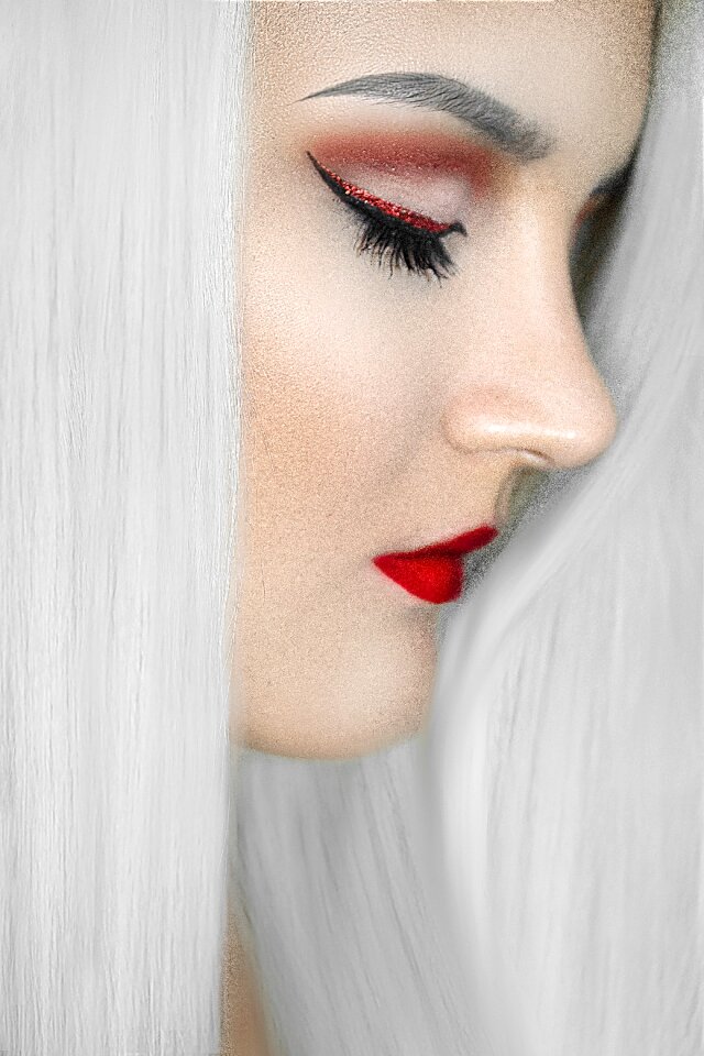 Hair beauty portrait