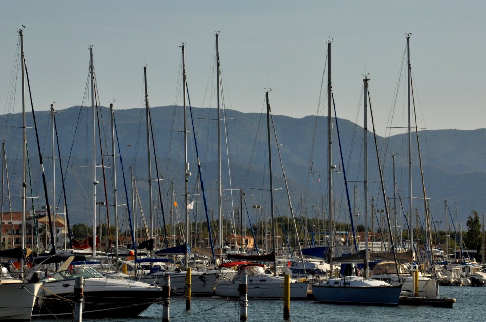 Port boats sailing