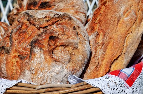 Bio natural product loaf of bread photo