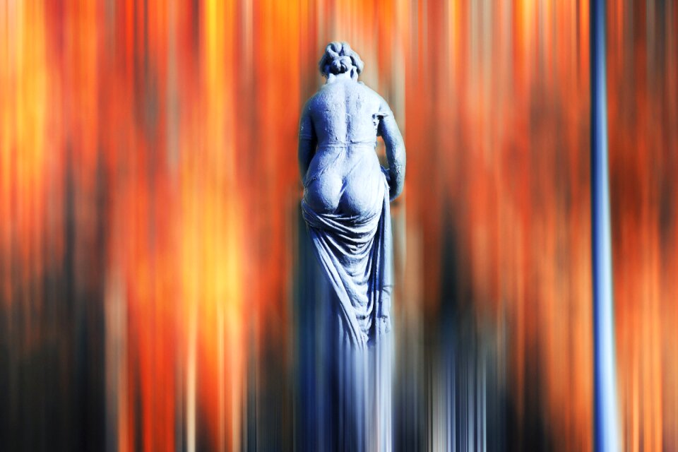 The lone fantasy sculpture