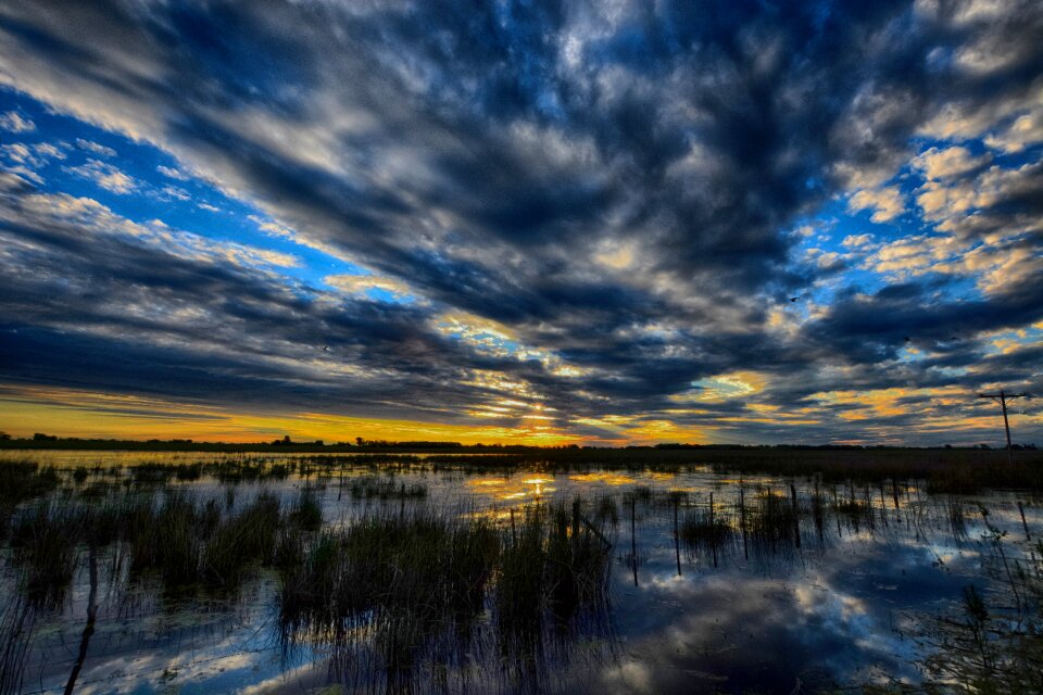 Scenic sky clouds photo