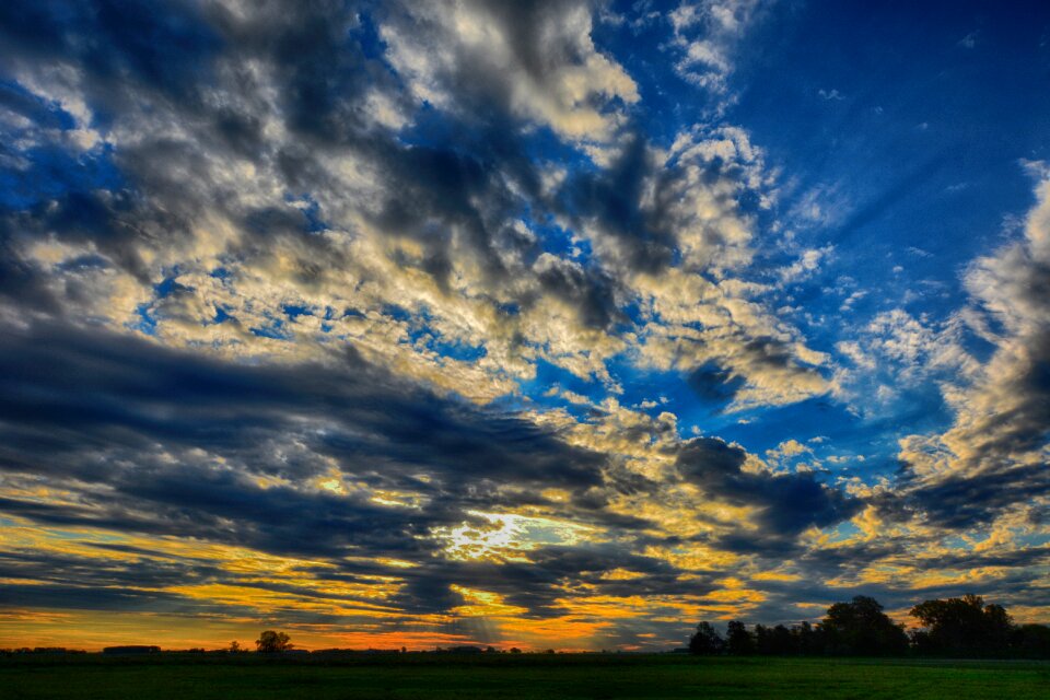 Scenic sky clouds