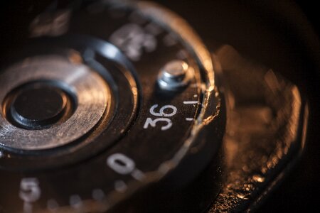 Vintage lens photo