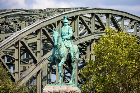 Railway bridge monument horse photo