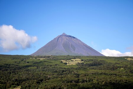 Volcano crater azores