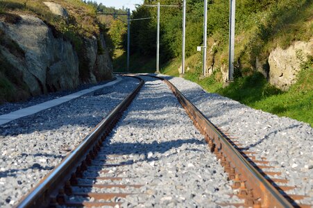 Railroad tracks rail traffic railway tracks photo