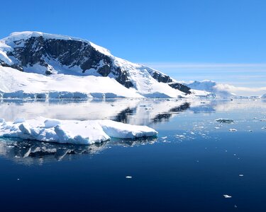 Ice antarctica waters photo