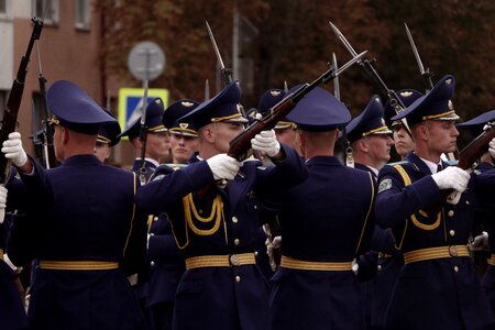 Parade weapons preparation