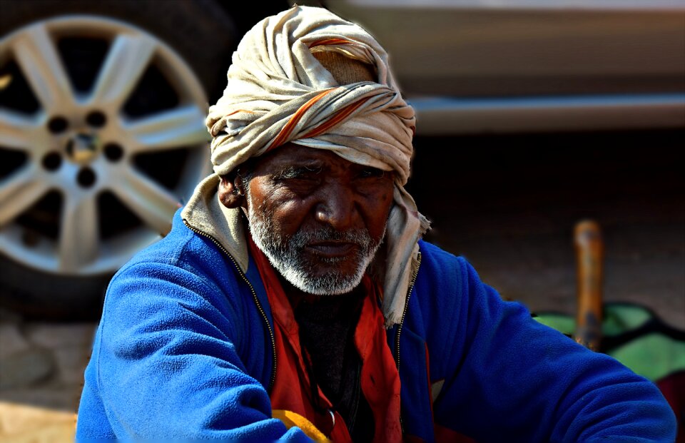 Man beggar old man photo