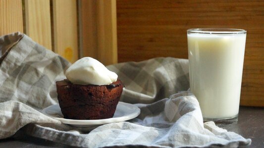 Muffin milk dessert
