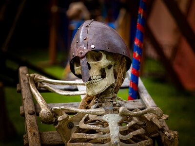 Helm sculpture middle ages