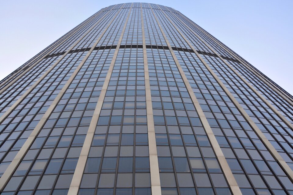 Glass tower skyscraper monument