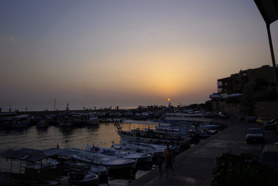 Lebanon sunset beach