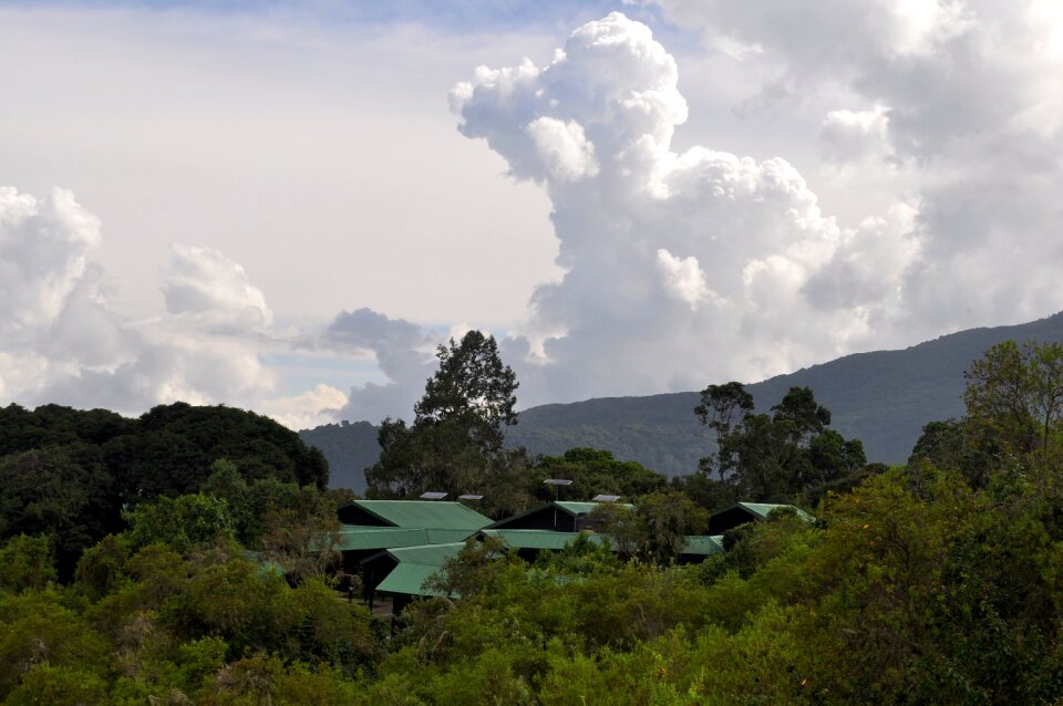 Sky mountains nature