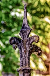 Old picket fence ornament photo