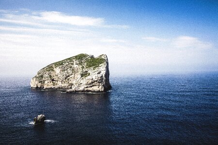 Sea sky coast photo