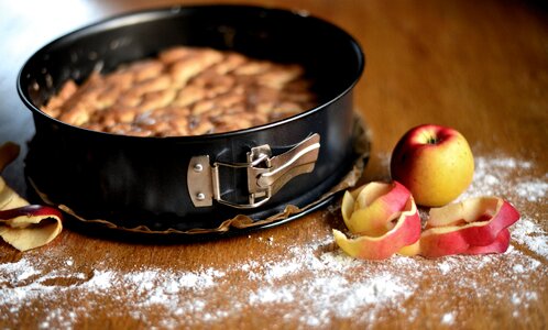 Baking dish bake apple photo