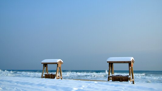Gyeongpo gangneung snow