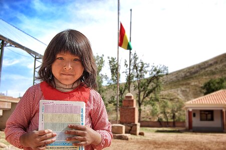 Girl indigenous school