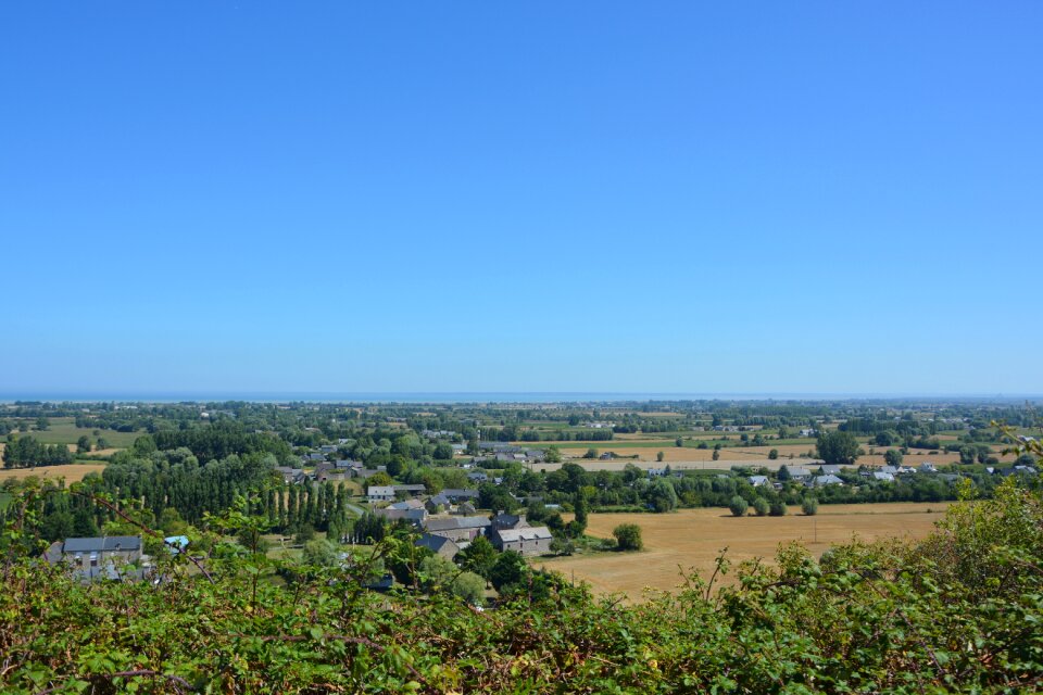 Panorama blue sky brittany