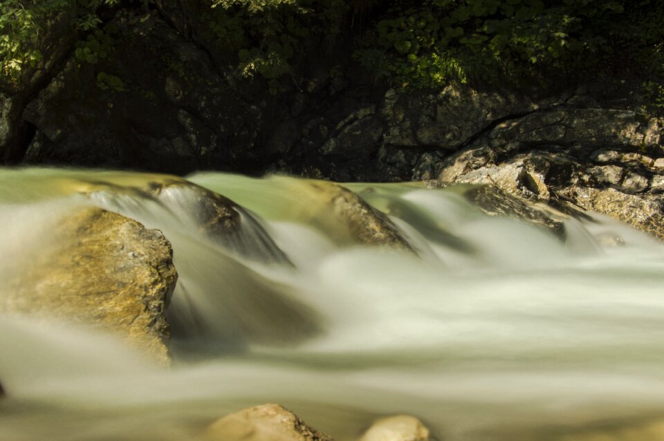 Stones pebble long exposure photo