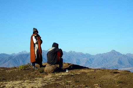 Mountains basotho africa photo