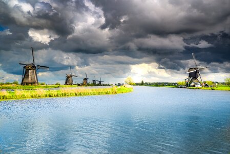 Traditional mill landscape