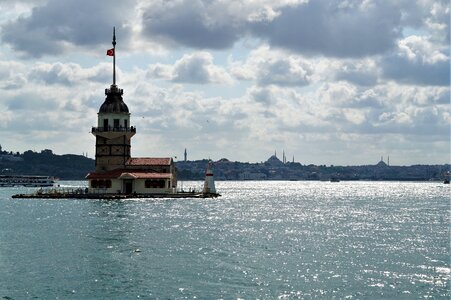 Istanbul maiden's tower bosphorus