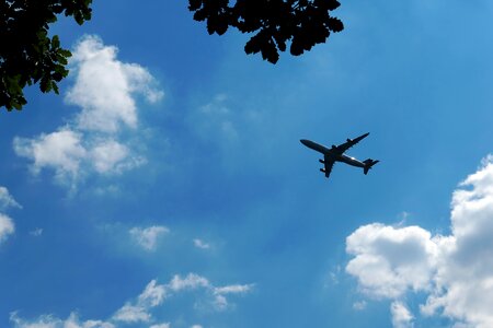 Traffic wing clouds photo