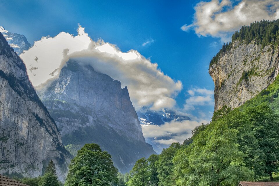 Alps green switzerland