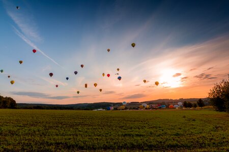 Captive balloon ballooning air sports