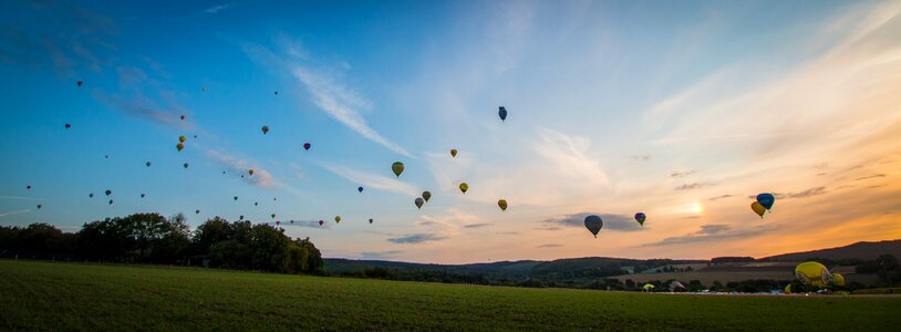 Captive balloon ballooning air sports