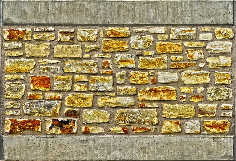Concrete precast concrete element quarry stone