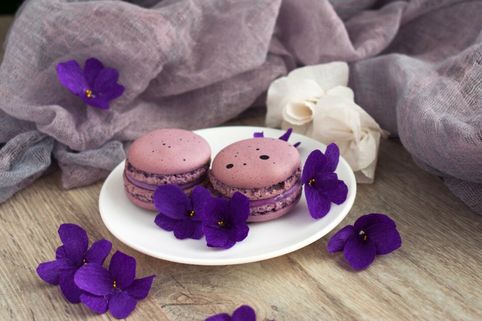 Dessert macarons sweets photo