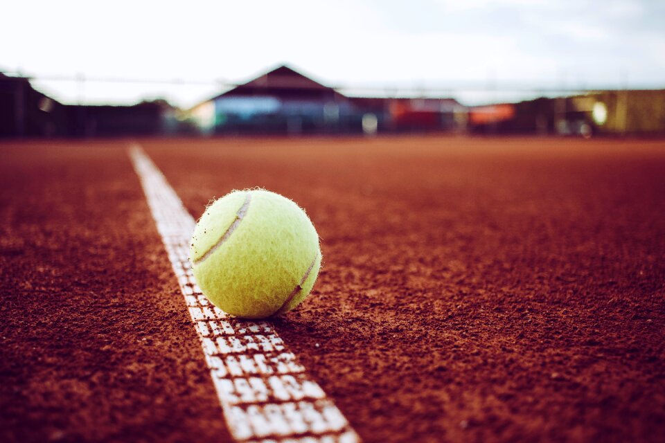 Space tennis court line