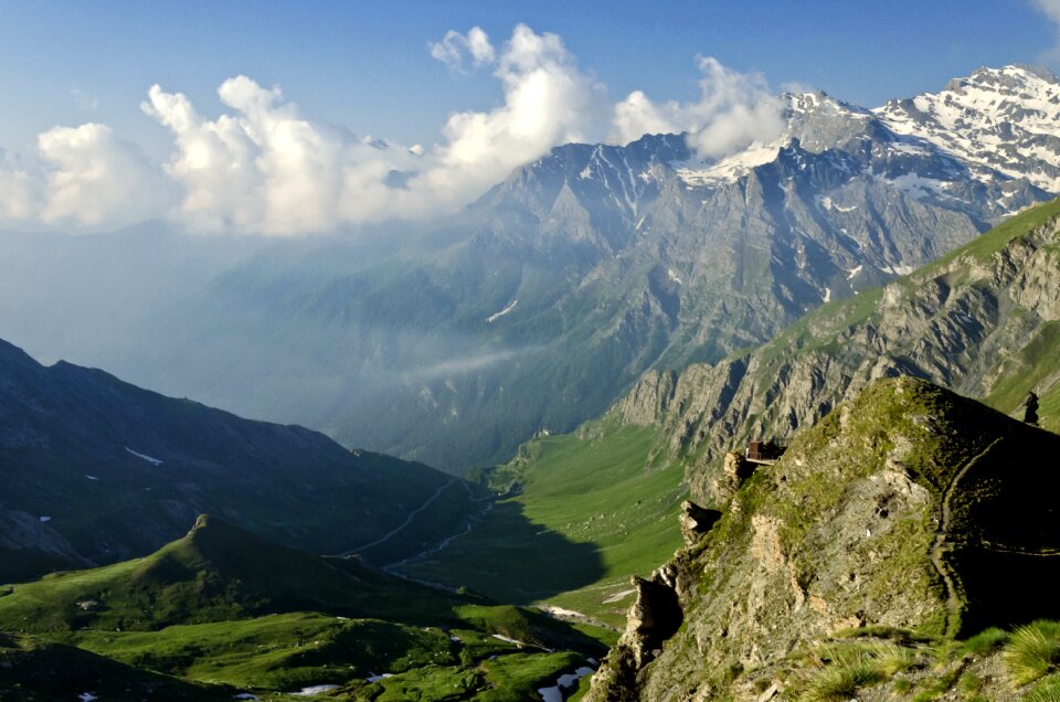 Landscape clouds mountains