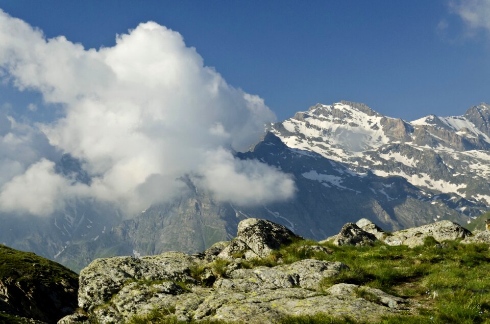 Landscape clouds mountains