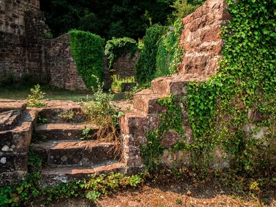 Castle wall masonry old