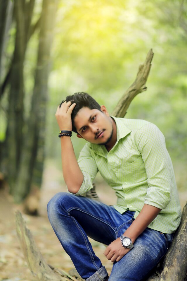 Portrait boy fashion